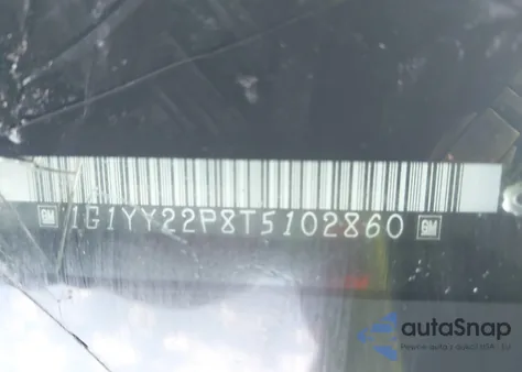 1996 Chevrolet Corvette z USA, uszkodzony, nr VIN 1G1YY22P8T5102860